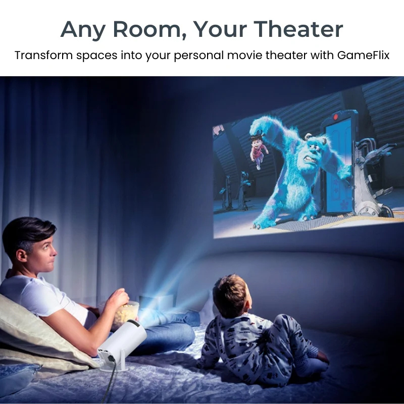 GameFlix™ Projector - Home Theater Experience